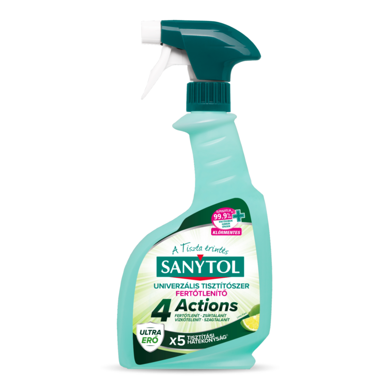 Sanytol 4 Actions Lime Pure univerzális fertőtlenítő spray 500 ml