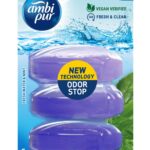 Ambipur wc gél utántöltő 3x55 ml water & mint