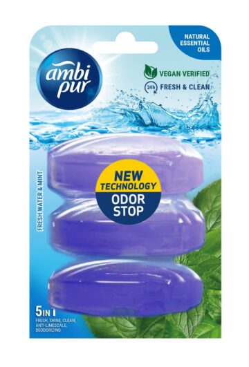 Ambipur wc gél utántöltő 3x55 ml water & mint