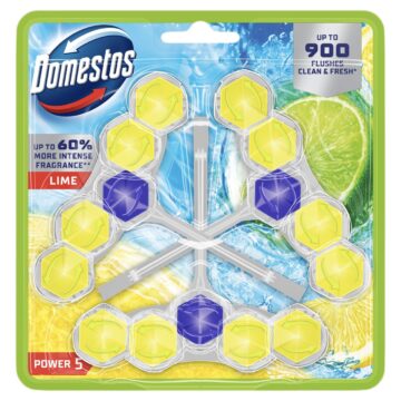 Domestos Power 5 Lime WC frissítő blokk 3 x 50 g