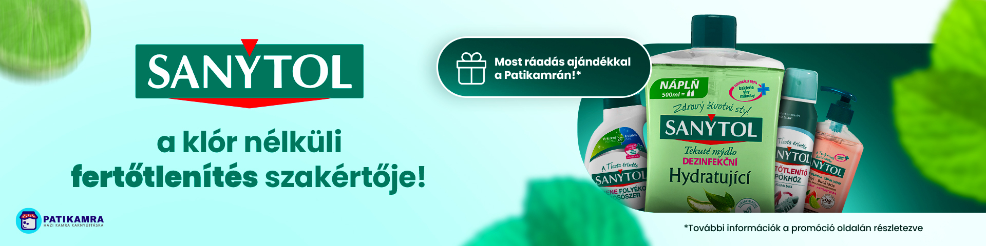 Sanytol promóció patikamra ajándék