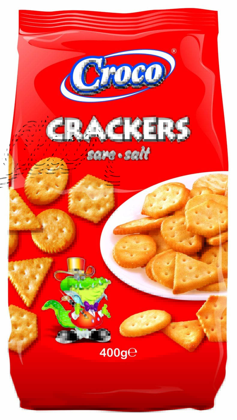Croco Crackers 400G Sós