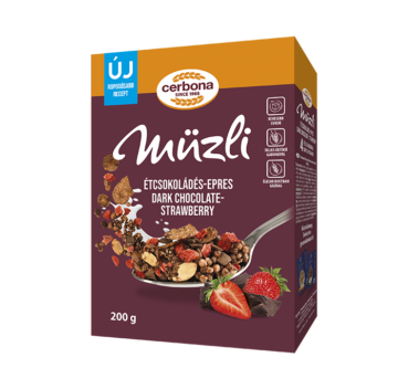 Cerbona étcsokoládés-epres müzli 200 g