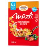 Cerbona piros gyümölcsös müzli cukor hozzáadása nélkül édesítőszerrel 200 g