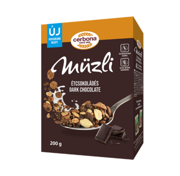 Cerbona Müzli 200G Étcsokoládé