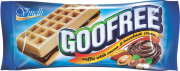 Goofree 50G Kakaós-Mogyorós Krémmel Töltött piskóta