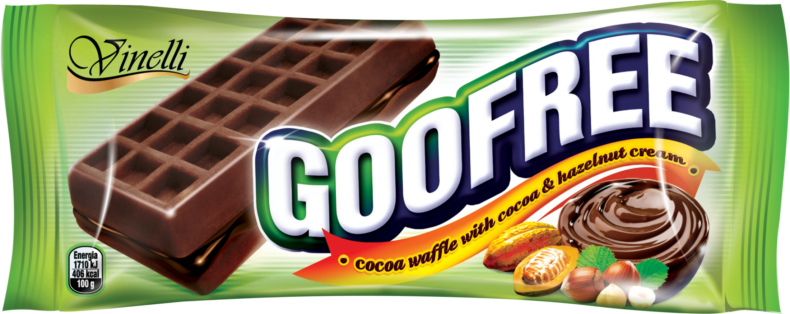 Goofree 50G Kakaós Piskóta Kakaós-Mogyorós Krémmel Töltve