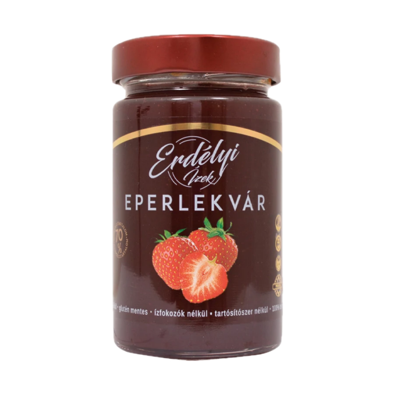 Erdélyi Ízek 370G Eper Lekvár 70% Gyümölcstartalom