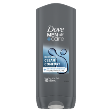 Dove Men+Care Hydrating Clean Comfort férfi tusfürdő 400 ml