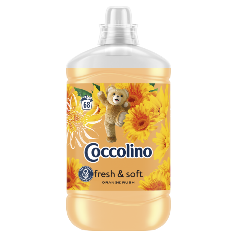 Coccolino Fresh and Soft Orange Rush öblítőkoncentrátum 68 mosás 1700 ml