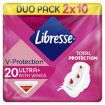 Libresse Ultra+ szárnyas egészségügyi betét 2 x 10 db