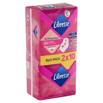 Libresse Ultra+ szárnyas egészségügyi betét 2 x 10 db