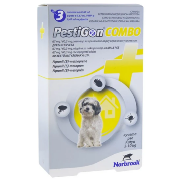 Pestigon Combo spot on 0,67 ml S 2-10 kg 3x