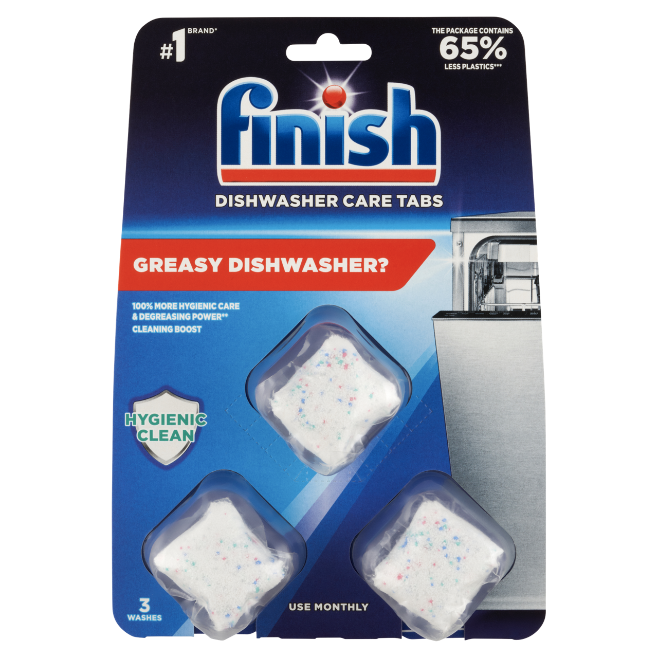 Finish In Wash mosogatógép tisztító tabletta 3 x 17 g (51 g)