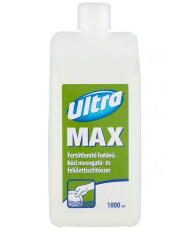ULTRA Max fertőtlenítő hatású kézi mosogatószer és felület tisztítószer 1 L