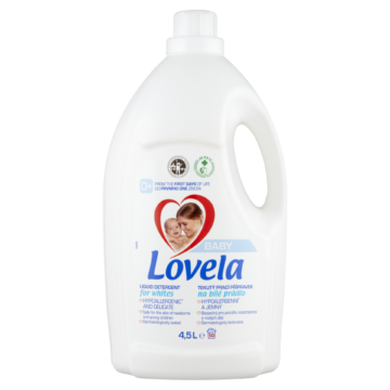 Lovela Baby Hipoallergén folyékony mosószer fehér ruhákhoz 4,5 liter (50 mosás)