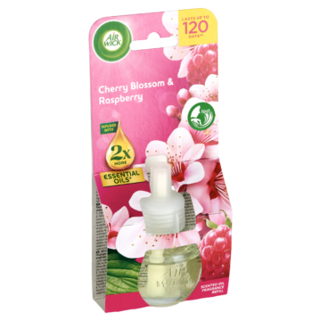 Air Wick Cseresznyevirág és Málna elektromos utántöltő légfrissítő készülékhez 19 ml