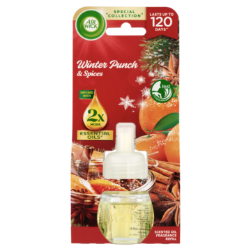 Air Wick Gyümölcsös Téli Puncs elektromos utántöltő légfrissítő készülékhez 19 ml