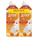Lenor Perfume Therapy Gold Orchid and Vanilla textilöblítő DUO 2x1239 ml 118 mosás