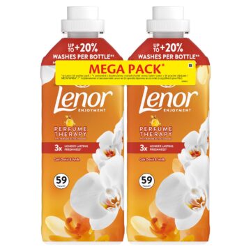 Lenor Perfume Therapy Gold Orchid and Vanilla textilöblítő DUO 2x1239 ml 118 mosás