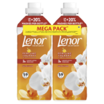 Lenor Perfume Therapy Gold Orchid and Vanilla textilöblítő DUO 2x1239 ml 118 mosás