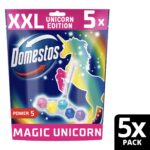 Domestos Power 5 Magic Unicorn WC-frissítő blokk XXL 5 x 50 g