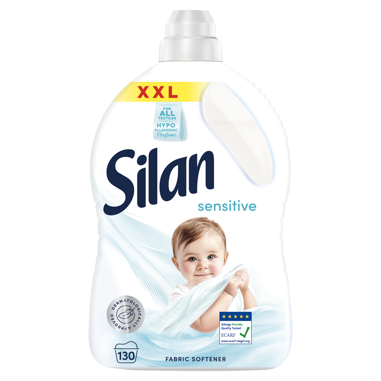 Silan Sensitive and Baby textilöblítő 130 mosás 2,86 L