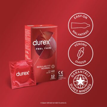 Durex Feel Thin óvszer 12 db