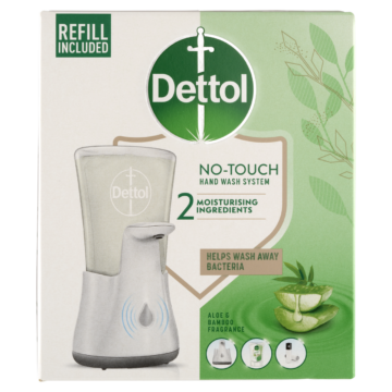 Dettol érintés nélküli szappanadagoló készülék + Aloe Vera és Bambusz utántöltő 250 ml