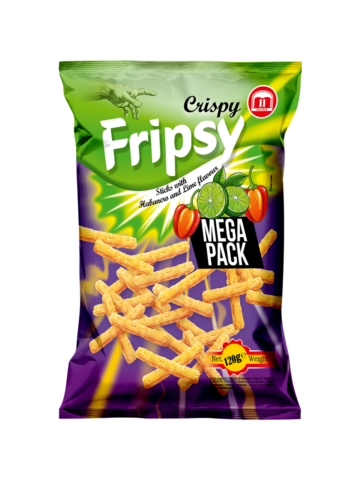 Fripsy MEGA PACK snack 120 g Habanero és Lime ízű