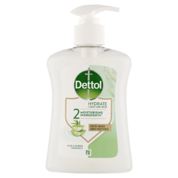 Dettol Aloe Vera és Bambusz folyékony szappan Pumpás adagolóval 250 ml