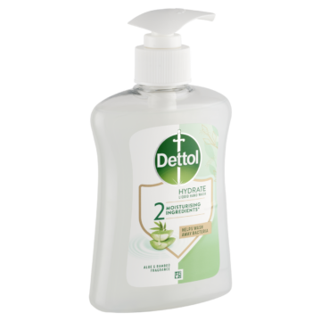 Dettol Aloe Vera és Bambusz folyékony szappan Pumpás adagolóval 250 ml