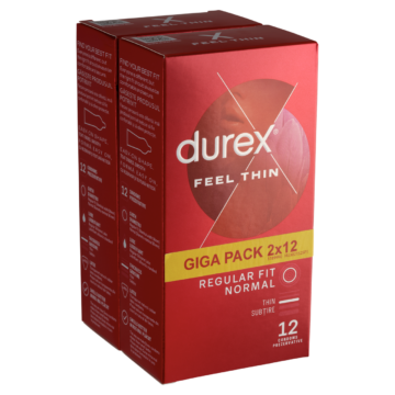 Durex Feel Thin óvszer 2 x 12 db