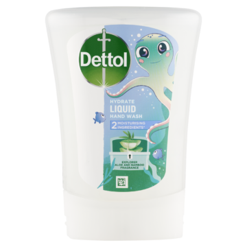 Dettol Kids Explorer Aloe Vera és Bambusz utántöltő folyékony szappan érintés nélküli készülékhez 250 ml