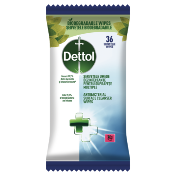 Dettol antibakteriális felülettisztító törlőkendő 36 db