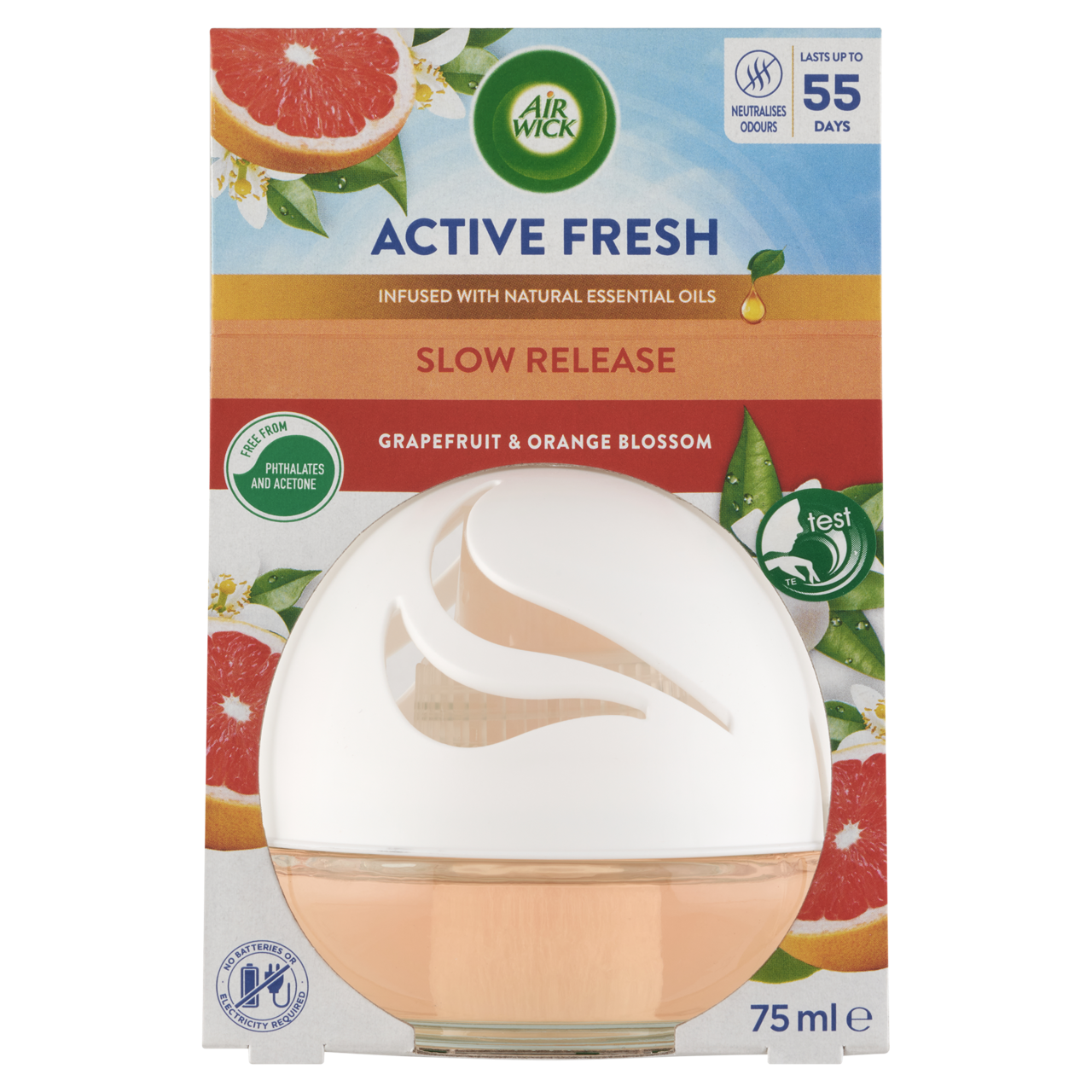 Air Wick Decosphere illatgömb Trópusi Grapefruit és narancsvirág 75 ml