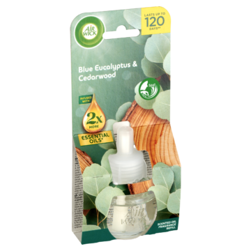 Air Wick Eukaliptusz és Cédrusfa elektromos utántöltő légfrissítő készülékhez 19 ml