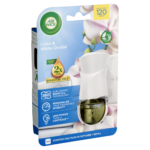 Air Wick Pamut és Fehér Orchidea elektromos légfrissítő készülék és utántöltő 19 ml