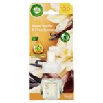 Air Wick Édes Vanília és Shea Vaj elektromos utántöltő légfrissítő készülékhez 19 ml