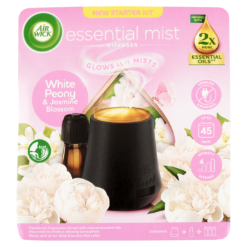Air Wick Aroma Mist diffúzor készülék - Fehér Bazsarózsa és Jázminvirág 20 ml