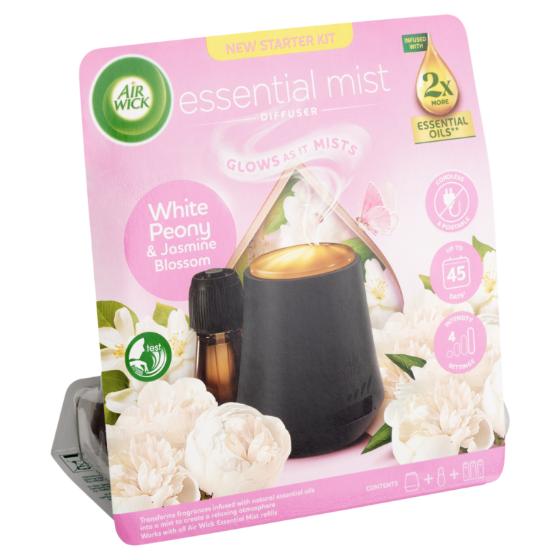 Air Wick Aroma Mist diffúzor készülék - Fehér Bazsarózsa és Jázminvirág 20 ml