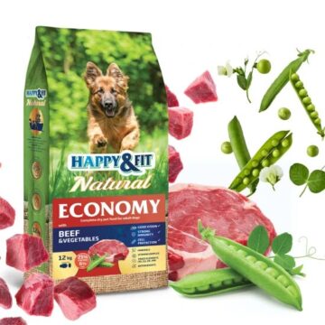 Happy&Fit Natural Economy Adult with Beef and Vegetables 12kg