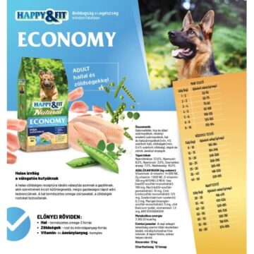 Happy&Fit Natural Economy Adult with Fish and Vegetables 12kg