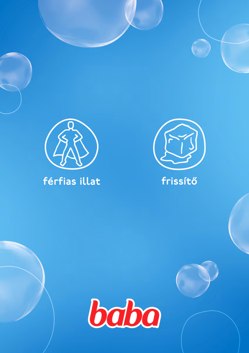 Baba 2in1 férfi tusfürdő vadszeder és gyömbér illat 750 ml