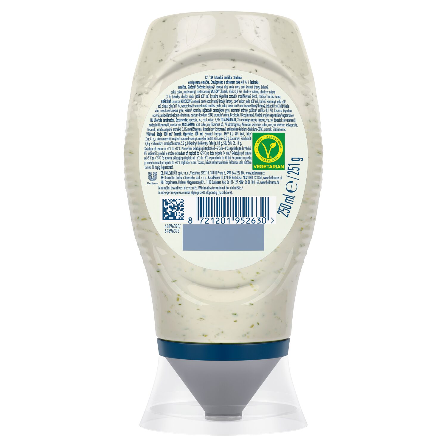 Hellmann's uborkás tartárszósz 250 ml