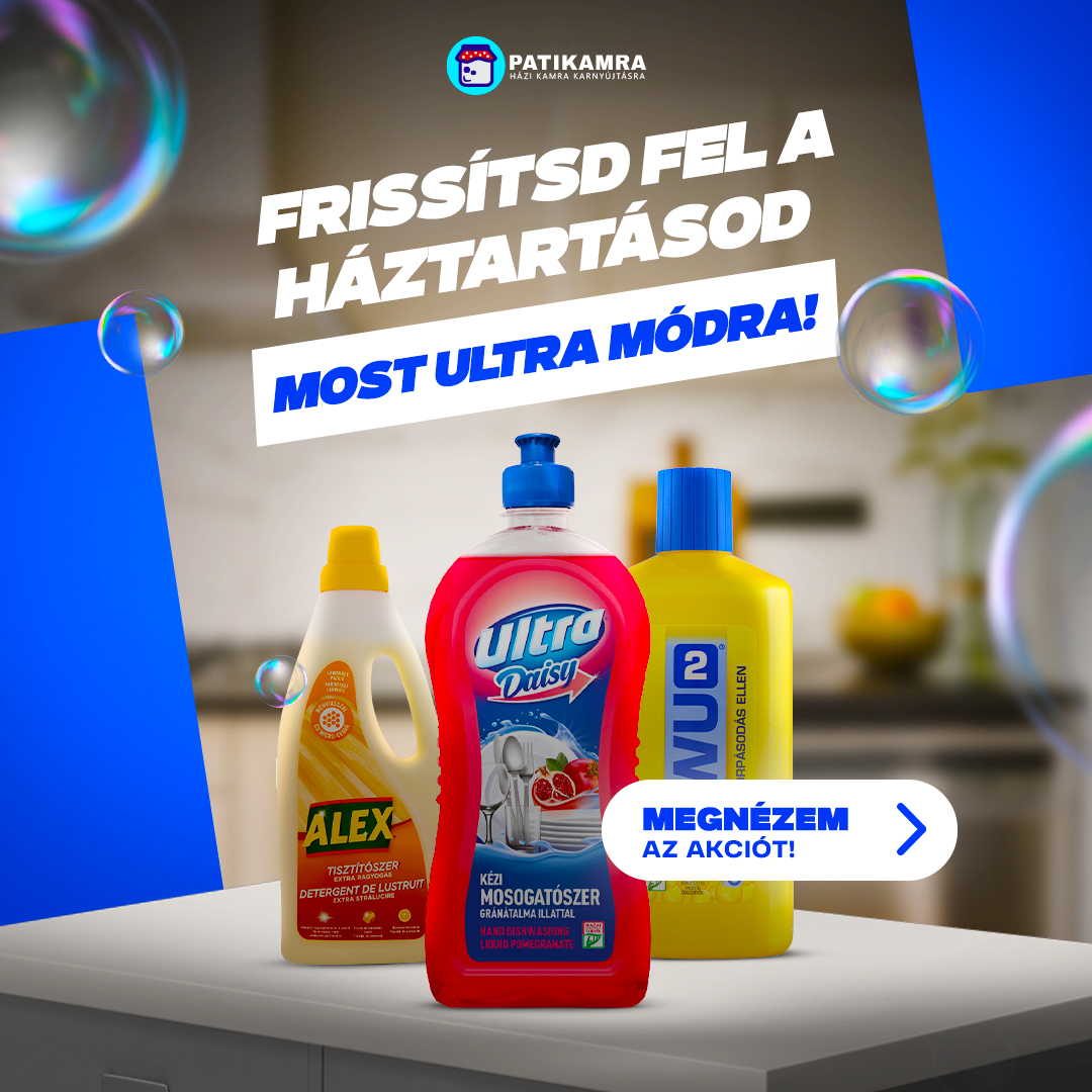 Ultra jó Patikamra akciók! Tisztaság, ami látszik. Ár, ami mosolyt hoz.