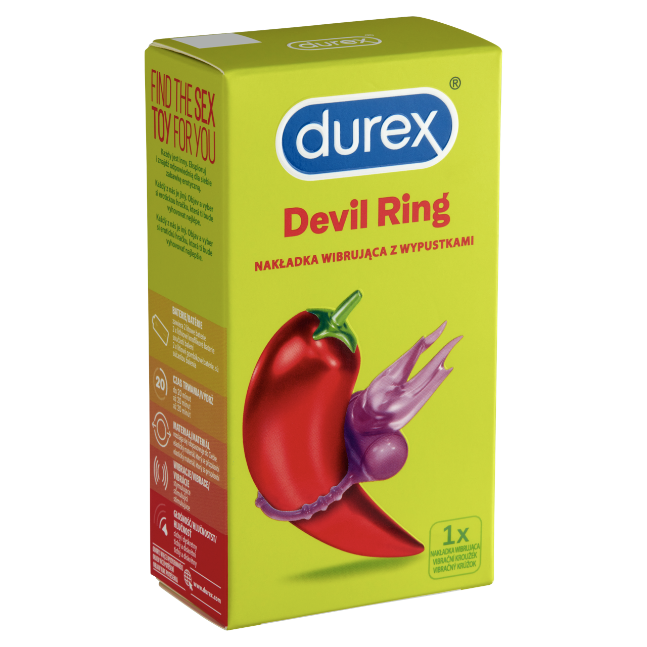 Durex Devil Ring csiklóstimuláló vibrátor - vibrációs gyűrű