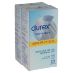 Durex Invisible Regular óvszer 2 x 10 db
