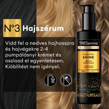 TRESemmé Lamellar Shine kiöblítést nélküli hajszérum a fényes hajért 200ml