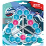 Domestos Power 5 Dragon Edition Arctic fresh WC frissítő blokk 3x 50 g